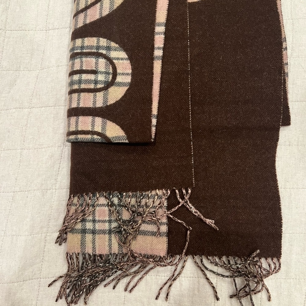 Coach Plaid Blanket Scarf BNNW